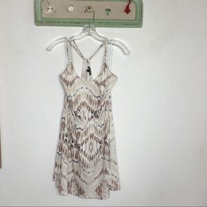 Express Medium Double Strap Tie dye Mini sun Dress